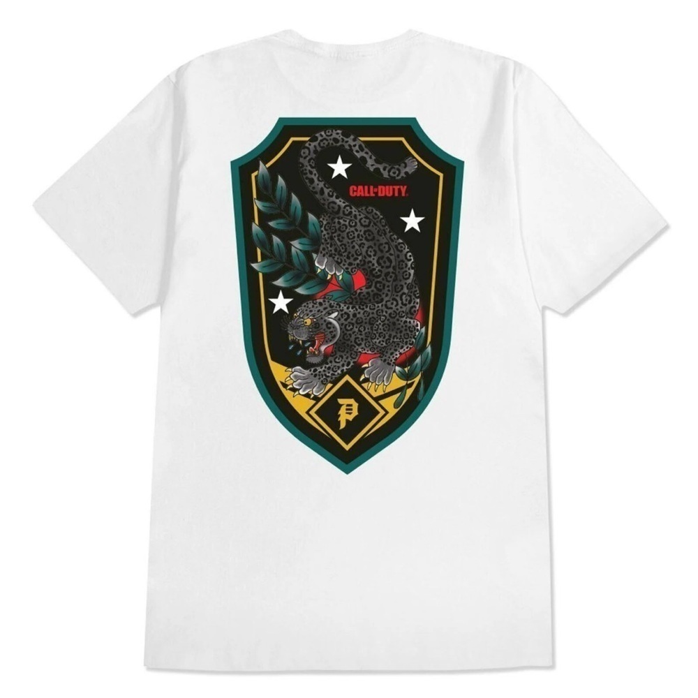 PRIMITIVE X CALL OF DUTY JAGUAR T-SHIRT WHITE Adult size medium